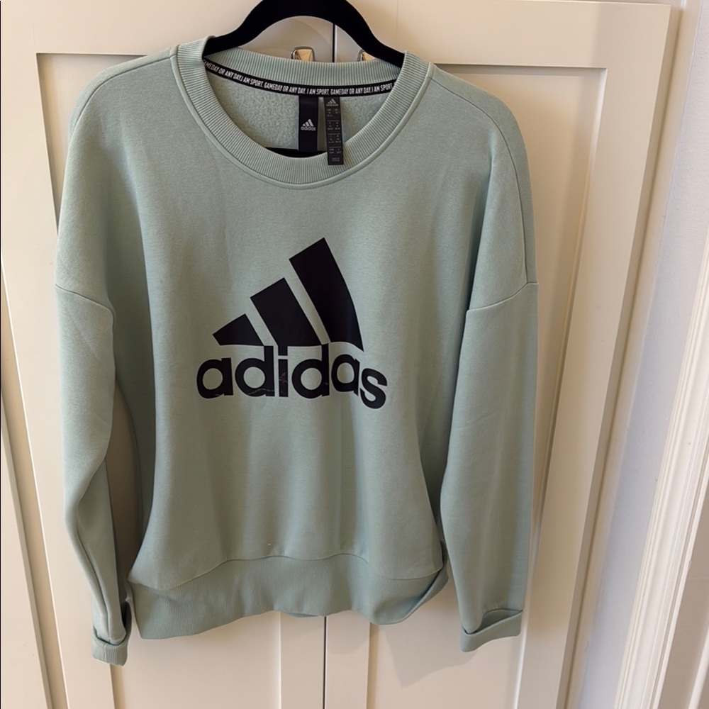 Adidas Women's Mint Green Sweatshirt